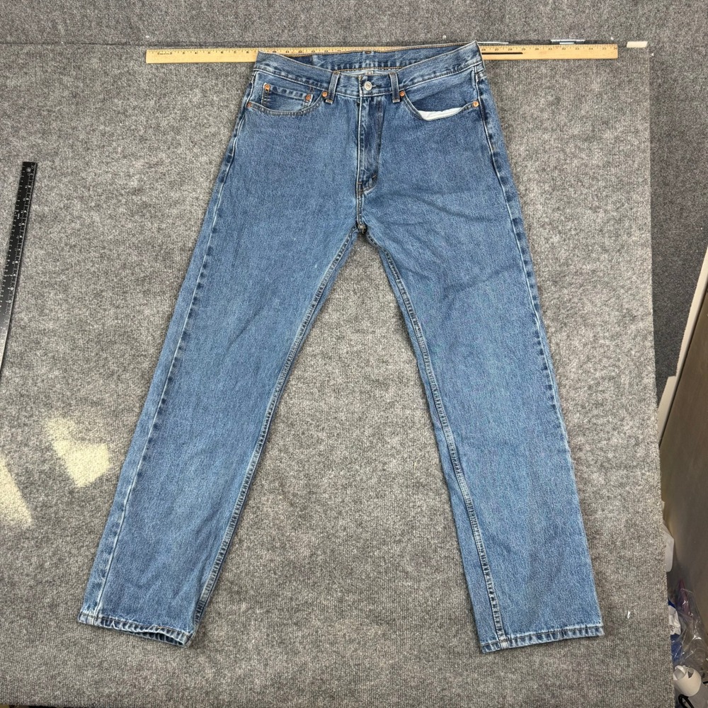 Levi's Jeans Mens Size 36 Blue 505 Regular Fit Straight Leg Denim Medium Wash